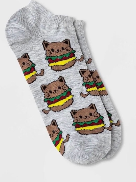 Accessories - Cat Burger Ankle Socks - 5 pairs for $20